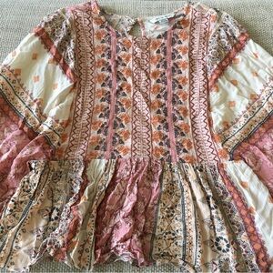 American Eagle Bohemian Floral Blouse Small